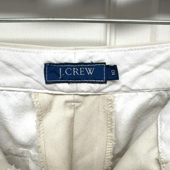 J Crew Khakis, Stone Cuffed Chinos, Tan Straight Leg Pants, Women’s Size 10 - Picture 3 of 7